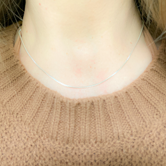 The Boxed Sterling Silver Necklace 16"