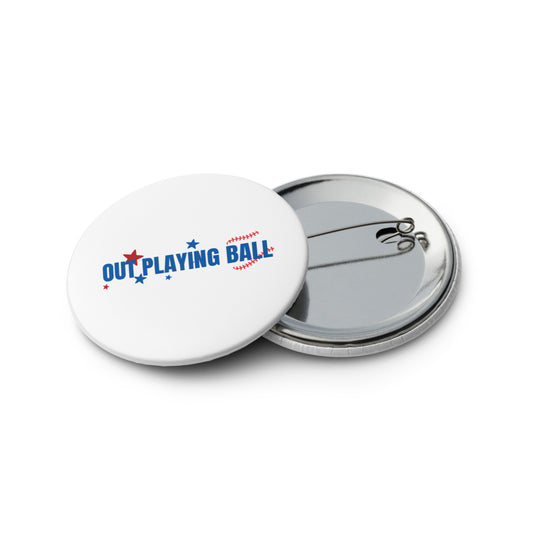 Baseball inspired Set of pin buttons